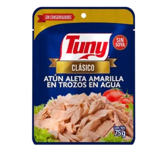 ATUN EN AGUA TUNY POUCH 24/75 GRS.