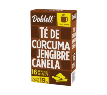 TE CURCUMA CANELA JENGIBRE DOBLETT 16 SOBRES