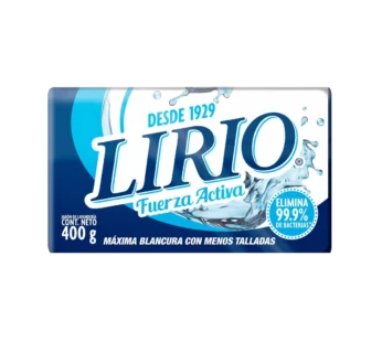 JABON LAVANDERIA LIRIO BCO 400 GR