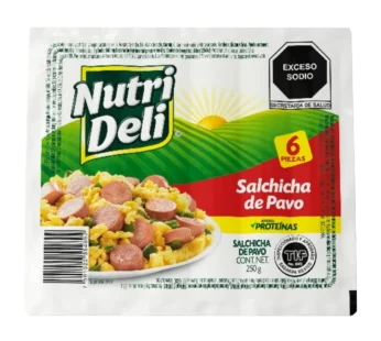 Salchicha Pavo Nutri Deli 250gr PT
